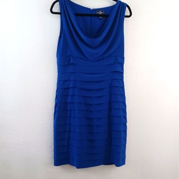 American Living Royal Blue Shutter sleeveless Dress size 10 - Picture 1 of 5